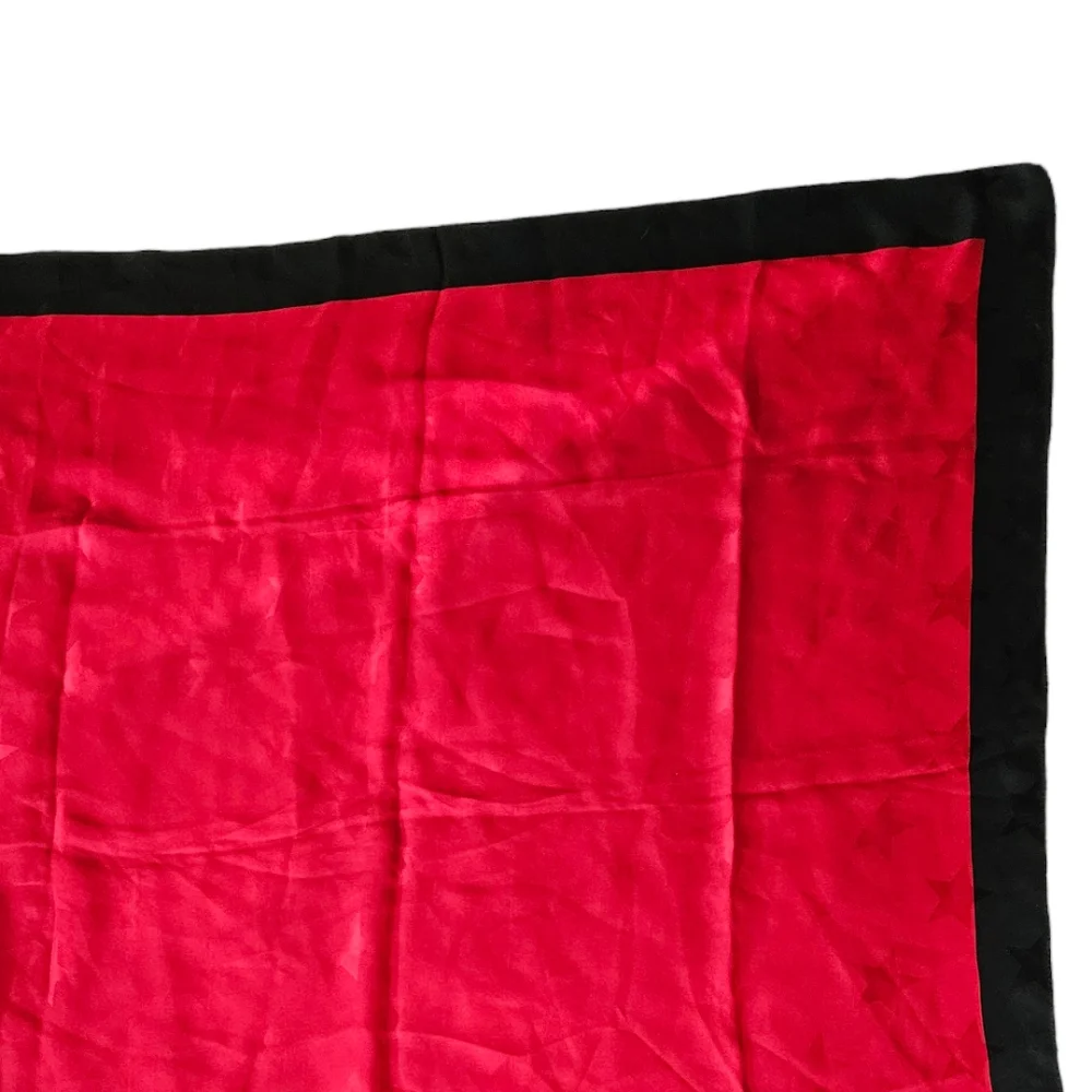 ECHO Black-Bordered Red Star Pattern Scarf | SZ 35
